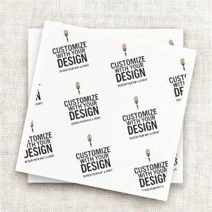Servilleta De Papel Servilletas minimalistas personalizadas con la mar