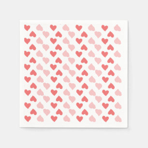 Servilleta De Papel Servilletas minúsculas de los corazones
