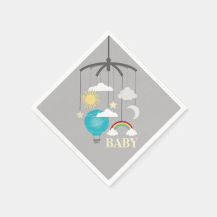 Servilleta De Papel Servilletas modernas de Baby Shower del muchacho