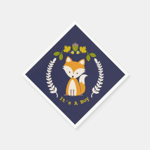 Servilleta De Papel Servilletas modernas de Baby Shower del muchacho