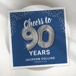 Servilleta De Papel Servilletas modernas de cumpleaños adulto para 90