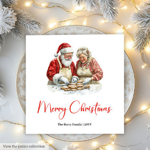 Servilleta De Papel Servilletas Navideñas de Papá Noel Rústicas Festiv