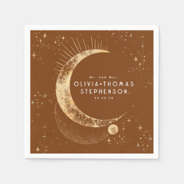 Servilleta De Papel Servilletas Nocturnas Místicas Románticas de Luna 