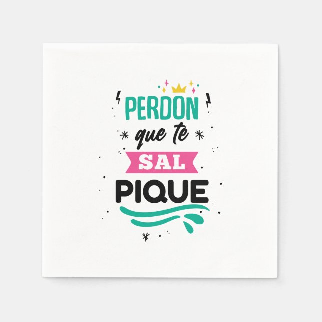 Servilleta De Papel Servilletas papel Shakira - Perdón que te salpique (Anverso)