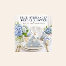 Servilletas para almuerzo florales de Hortensia Az