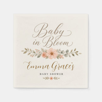 Servilleta De Papel Servilletas para Baby Shower Baby in Bloom