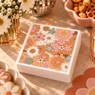 Servilleta De Papel Servilletas para Baby Shower con Estilo Floral Hip