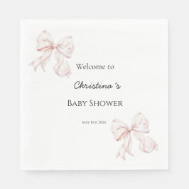 Servilleta De Papel Servilletas para baby shower con lazo