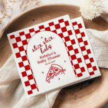 Servilletas para Baby Shower con Tema de Pizza 'Sl