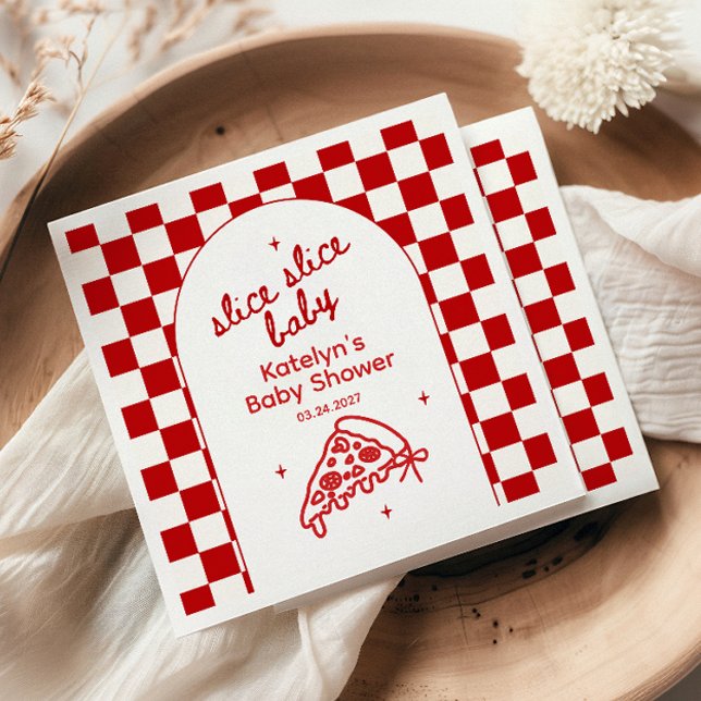Servilleta De Papel Servilletas para Baby Shower con Tema de Pizza 'Sl (Subido por el creador)