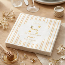Servilletas para baby shower de abeja, abeja acuar