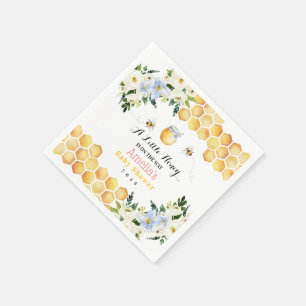 Servilleta De Papel Servilletas para Baby Shower de Abeja Melífera par