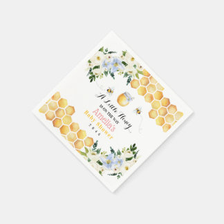 Servilleta De Papel Servilletas para Baby Shower de Abeja Melífera par