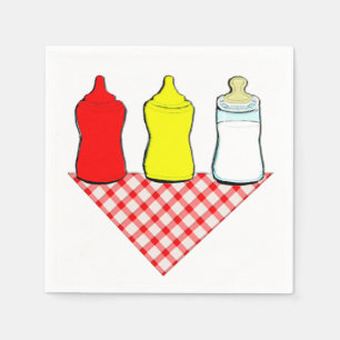Servilleta De Papel Servilletas para Baby Shower de Barbacoa