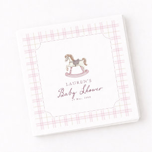 Servilleta De Papel Servilletas para Baby Shower de Caballo Mecedor Ro
