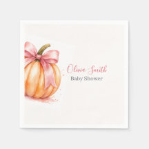Servilletas para Baby Shower de Calabacita Dulce