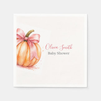 Servilleta De Papel Servilletas para Baby Shower de Calabacita Dulce