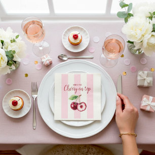 Servilleta De Papel Servilletas para Baby Shower de Cereza Divertida R