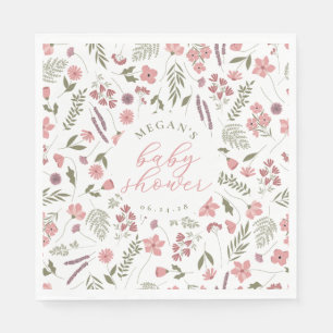 Servilleta De Papel Servilletas para Baby Shower de Flor Silvestre - R