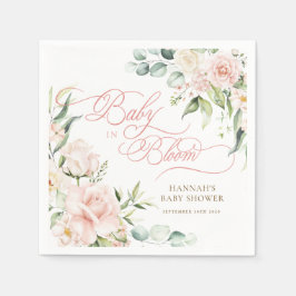 Servilleta De Papel Servilletas para Baby Shower de Florales Baby in B
