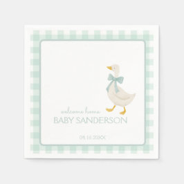Servilleta De Papel Servilletas para baby shower de Ganso Elegante