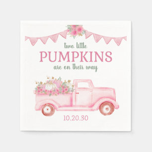Servilleta De Papel Servilletas para Baby Shower de Gemelas Calabacita