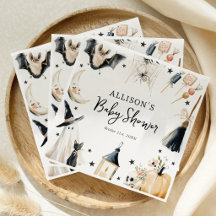 Servilletas para Baby Shower de Halloween Capricho