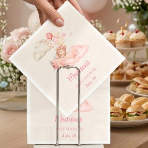 Servilleta De Papel Servilletas para Baby Shower de Niña Aviadora Osit