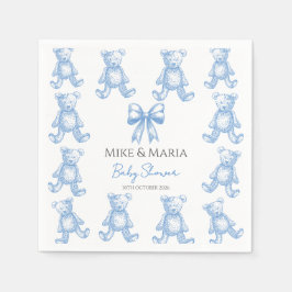 Servilleta De Papel Servilletas para baby shower de osito de peluche