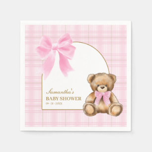 Servilleta De Papel Servilletas para Baby Shower de Oso de Peluche Ele