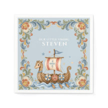 Servilletas para Baby Shower de Pequeño Vikingo Du