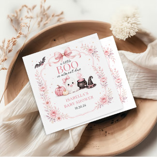 Servilleta De Papel Servilletas para Baby Shower de Pink Little Boo is
