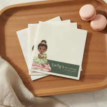 Servilletas para Baby Shower de Princesa Rana