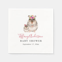 Servilletas para Baby Shower de Ratón Bebé y Mamá 