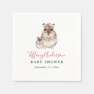 Servilleta De Papel Servilletas para Baby Shower de Ratón Bebé y Mamá 