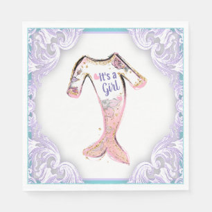Servilleta De Papel Servilletas para Baby Shower de Sirena