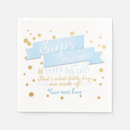 Servilleta De Papel Servilletas para Baby Shower de Snips & Snail Boys