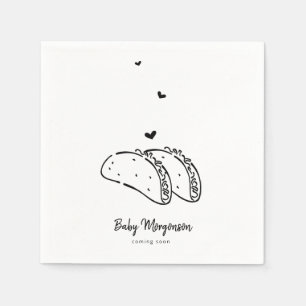 Servilleta De Papel Servilletas para Baby Shower de Tacos