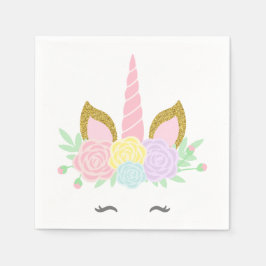 Servilleta De Papel Servilletas para Baby Shower de Unicornio Adorable