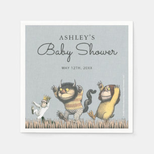 Servilleta De Papel Servilletas para Baby Shower de Where the Wild Thi