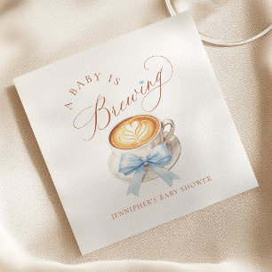 Servilleta De Papel Servilletas para baby shower 'Está cociéndose un b