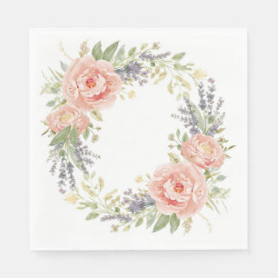Servilleta De Papel Servilletas para Baby Shower – Floral Acuarela Beb