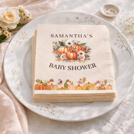 Servilleta De Papel Servilletas para Baby Shower Floral de Otoño Bohem