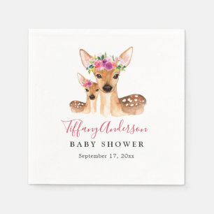 Servilleta De Papel Servilletas para Baby Shower Floral Sweet Deer Mam