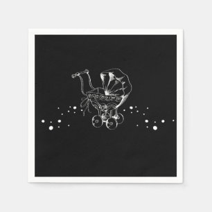 Servilleta De Papel Servilletas para Baby Shower Gótico Cochecito Vict