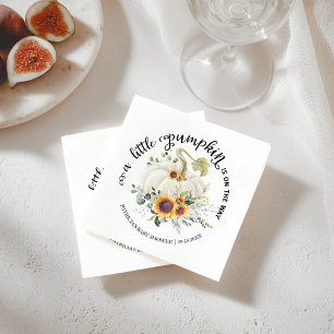 Servilleta De Papel Servilletas para Baby Shower Greenery Little Pumpk