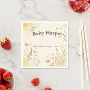 Servilleta De Papel Servilletas para Baby Shower Sunshine Garden