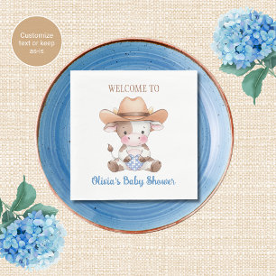 Servilleta De Papel Servilletas para Baby Shower Tema Vaquero Baby Sho