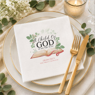 Servilleta De Papel Servilletas para Baby Shower 'Un Niño de Dios'