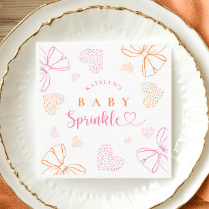 Servilleta De Papel Servilletas para Baby Sprinkle con Lazo